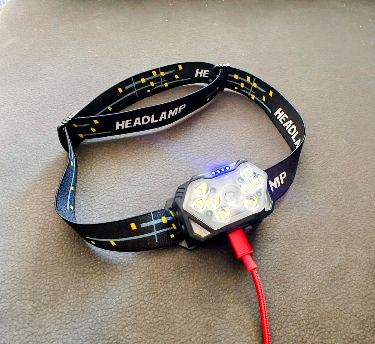 LED-Stirnlampe mit Bewegungssensor